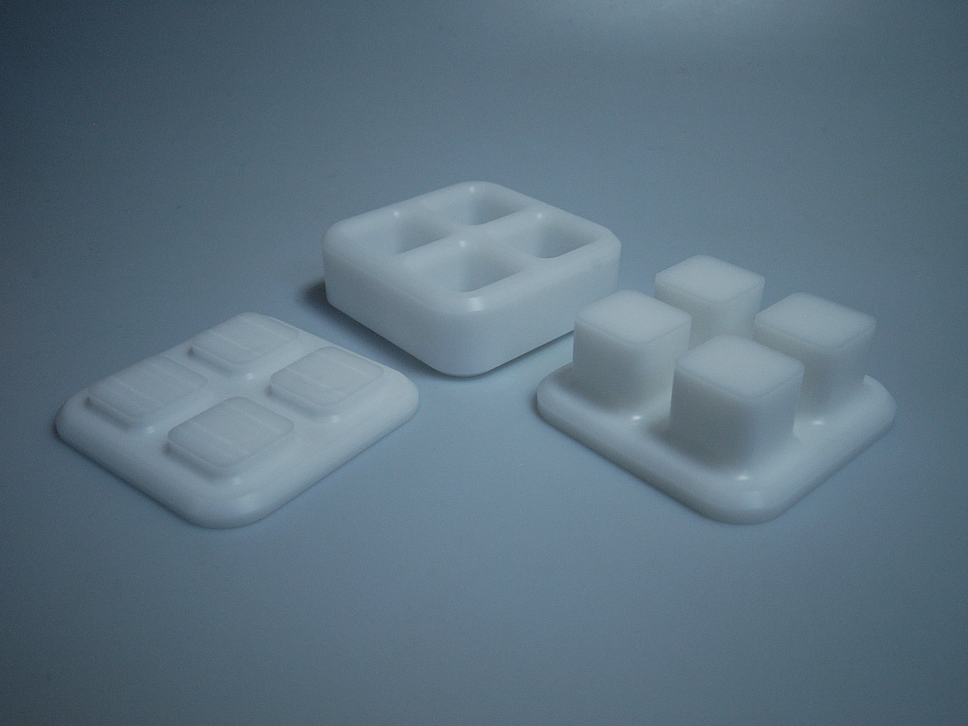 Ekmold multi-cavity mould with separate forming components.